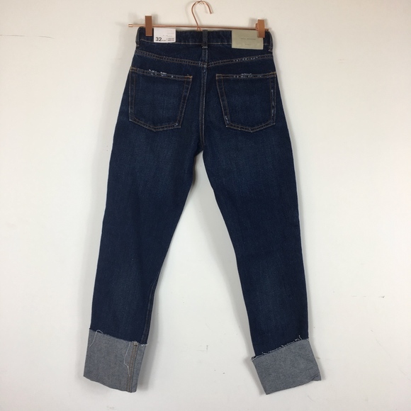 Zara Cigarette Pearl Jeans 00 x/i - Picture 7 of 8